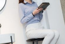 [IESS异思趣向]2019.05.01 丝享家476：婉萍简约白色西装裤 [85P]-美图岛