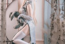 白易子教主：纤细身躯藏有胸猛好欧派 穹妹旗袍 [22P]-美图岛