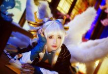 二次元少女cosplay洛天依写真图片-美图岛