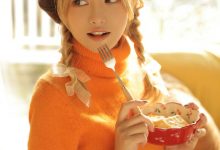 贝雷帽美女甜美清新性感写真-美图岛