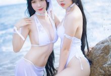 抖娘-利世图集 - 抖娘×不呆猫 獒犬海边泳装[41P／326MB]-美图岛