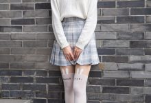 大生模拍 No.160 轩轩 JK拼接丝 [42P160MB]-美图岛