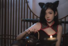 南桃Momoko NO.56 黑旗袍，福利向 [25P-33MB]-美图岛