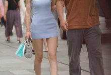 都市丽人一字抹胸装包臀裙美女【132P+1V-2.12G】-美图岛