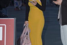 都市丽人黄色包臀裙美女【87P-1.31G】-美图岛