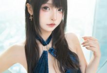 神楽坂真冬 -  蓝衣旗袍 [75P+2V-235MB]-美图岛