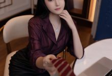 鱼子酱《紫色衬衫》原版写真 [120P-1.39G]-美图岛