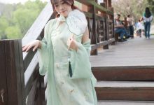 丝恋摄影 NO.040 小梦-古装汉服  白色绣花鞋 超薄肉丝 金色脚链[276P+1V／5.51GB]-美图岛